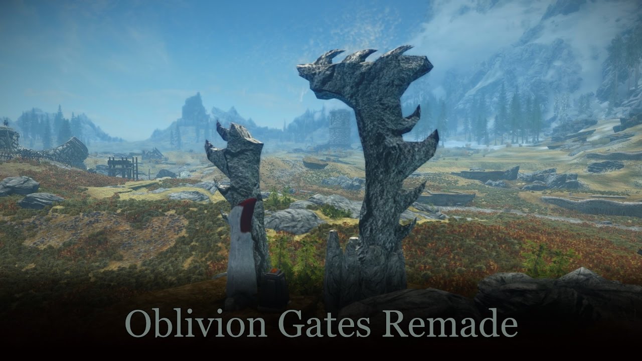 Oblivion gate skyrim mod